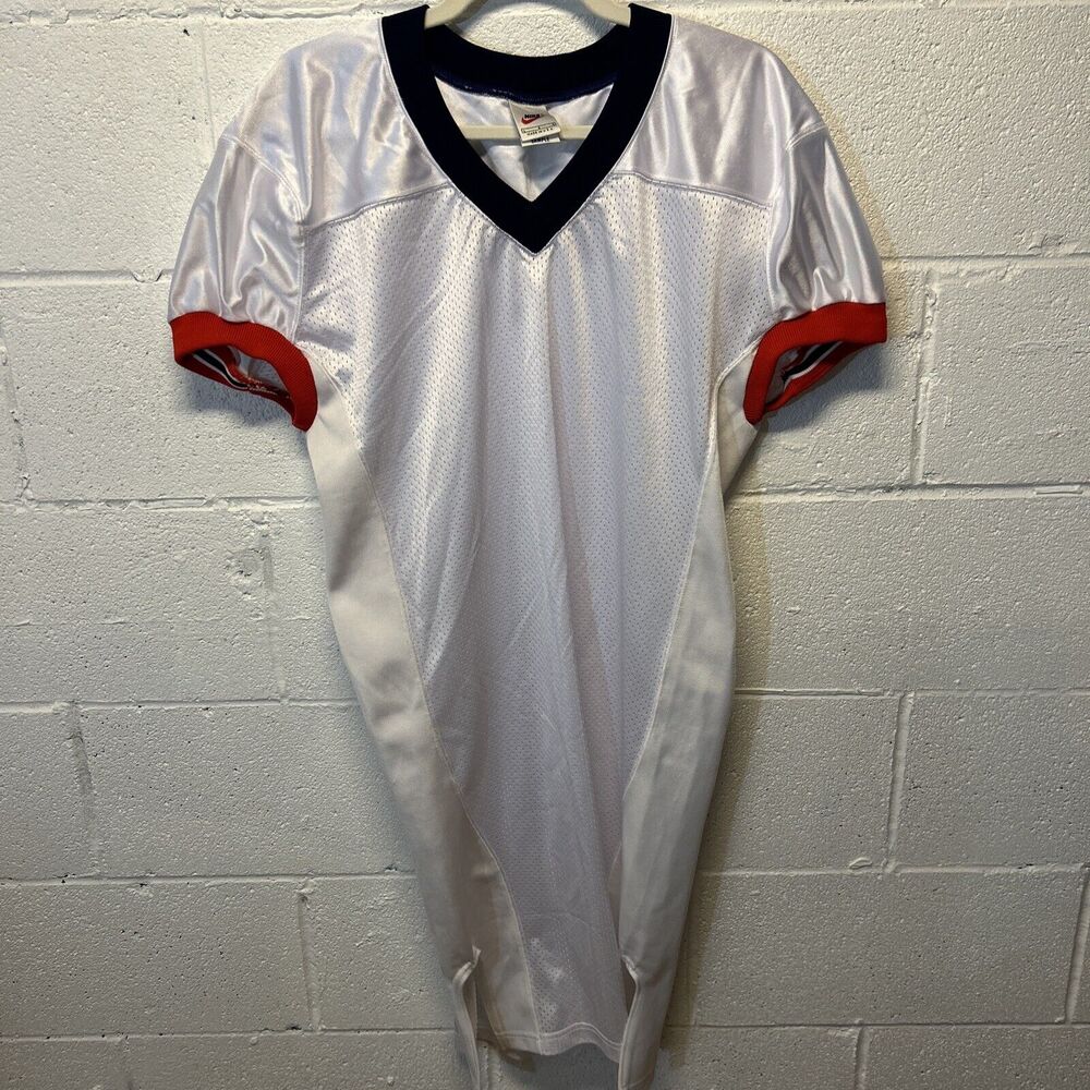 Vintage Nike Jersey Sample Blank Large White Athletic 90s Sport Y2K Football